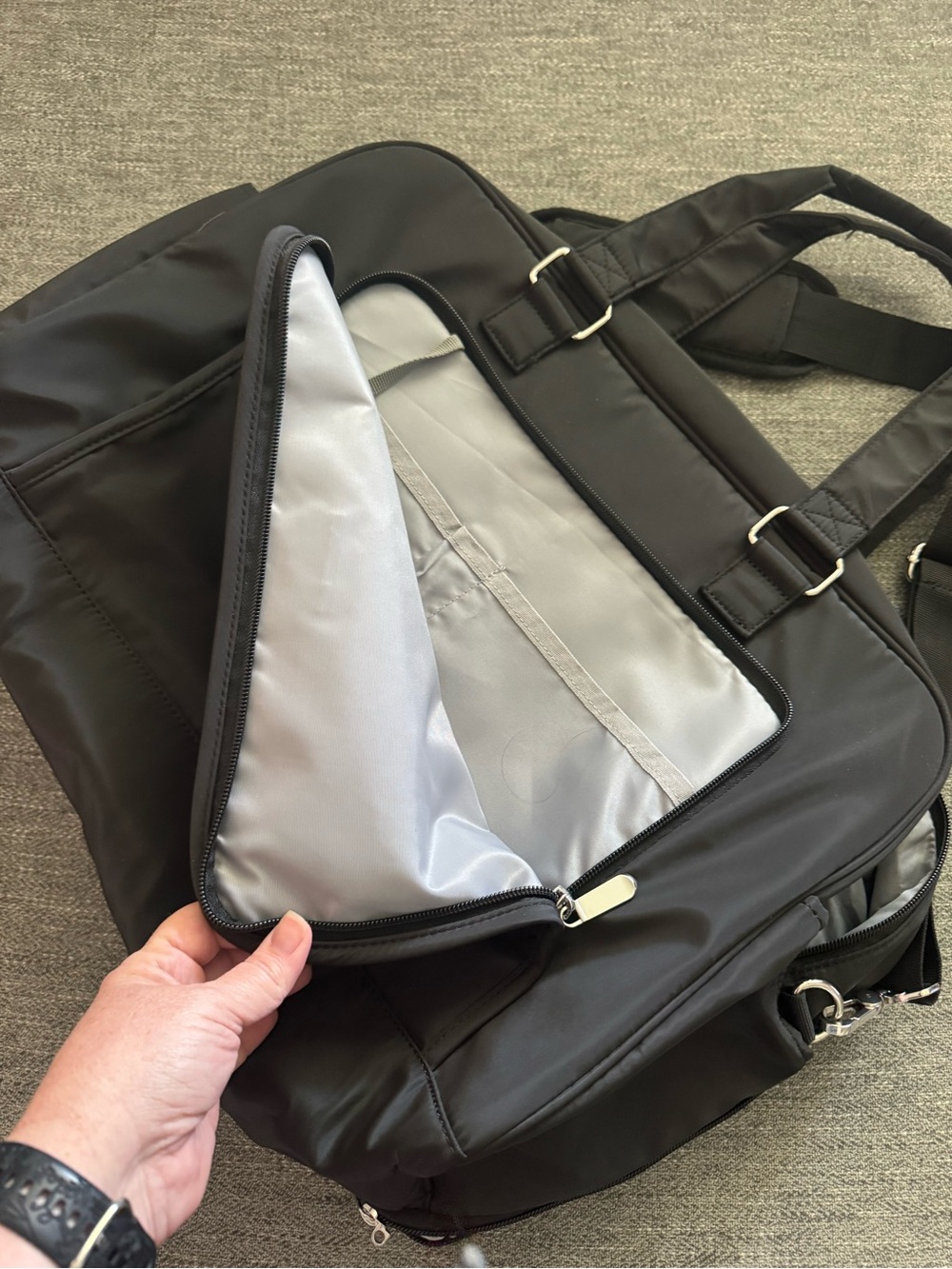 Bagsmart Black Weekender Travel Bag - Picture 4 of 7